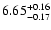 $\rm 6.65_{-0.17}^{+0.16}$