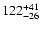 $\rm 122_{-26 }^{+41 }$
