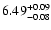 $\rm 6.49_{-0.08}^{+0.09}$