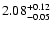 $\rm 2.08_{-0.05}^{+0.12}$