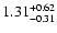 $\rm 1.31_{-0.31 }^{+0.62}$