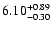 $\rm 6.10_{-0.30}^{+0.89}$