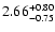 $\rm 2.66_{-0.75 }^{+0.80}$