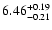 $\rm 6.46_{-0.21}^{+0.19}$