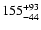 $\rm 155_{-44 }^{+93 }$
