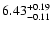 $\rm 6.43_{-0.11}^{+0.19}$