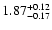 $\rm 1.87_{-0.17}^{+0.12}$