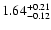 $\rm 1.64_{-0.12}^{+0.21}$