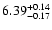 $\rm 6.39_{-0.17}^{+0.14}$