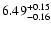 $\rm 6.49_{-0.16}^{+0.15}$