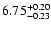 $\rm 6.75_{-0.23}^{+0.20}$
