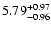$\rm 5.79_{-0.96}^{+0.97}$