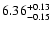 $\rm 6.36_{-0.15}^{+0.13}$