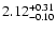 $\rm 2.12_{-0.10}^{+0.31}$