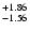 $\rm _{-1.56}^{+1.86}$