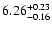 $\rm 6.26_{-0.16}^{+0.23}$
