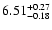 $\rm 6.51_{-0.18}^{+0.27}$