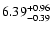 $\rm 6.39_{-0.39}^{+0.96}$