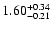 $\rm 1.60_{-0.21}^{+0.34}$