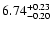 $\rm 6.74_{-0.20}^{+0.23}$