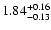 $\rm 1.84_{-0.13}^{+0.16}$