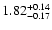 $\rm 1.82_{-0.17}^{+0.14}$
