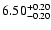 $\rm 6.50_{-0.20}^{+0.20}$