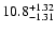 $\rm 10.8_{-1.31}^{+1.32}$