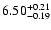 $\rm 6.50_{-0.19}^{+0.21}$