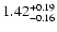 $\rm 1.42_{-0.16}^{+0.19}$