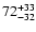 $\rm 72_{- 32 }^{+33 }$