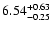 $\rm 6.54_{-0.25}^{+0.63}$