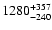 $\rm 1280_{- 240 }^{+357 }$