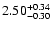$\rm 2.50_{-0.30}^{+0.34}$