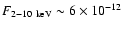 $F_{2{-}10 ~\rm keV}\sim6\times10^{-12}$