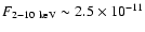 $F_{2{-}10 ~\rm keV}\sim2.5\times10^{-11}$
