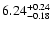 $\rm 6.24_{-0.18}^{+0.24}$