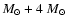 $M_\odot + 4~M_\odot$