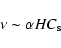 \begin{displaymath}%
\nu \sim \alpha H C_{\rm s}
\end{displaymath}