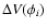 ${\Delta}V({\phi}_i)$