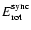 $E^{\rm sync}_{\rm rot}$