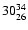 $\rm 30^{34}_{26}$