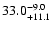 $\rm 33.0_{+11.1}^{-9.0}$