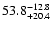 $\rm 53.8_{+20.4}^{-12.8}$