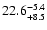 $\rm 22.6_{+8.5}^{-5.4}$