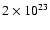 $2\times 10^{23}$