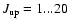 $J_{\rm up}=1...20$