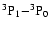 $^3{\rm P}_1{-}^3{\rm P}_0$