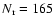 $N_{\rm r}=165$