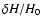 $\delta H/H_0$